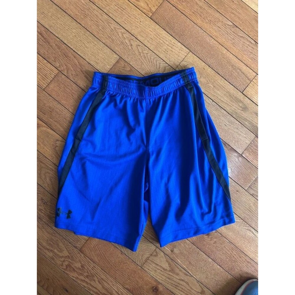 Under Armour Men's HeatGear Loose Fit Athletic Shorts Blue Size Small